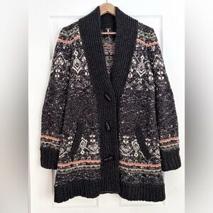 Free People Patterned Cardigan Size M